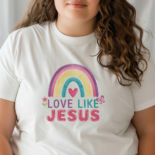 Liefde als Jezus, Geloof geïnspireerd, T-shirt