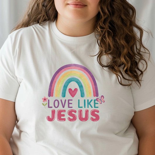 Liefde als Jezus, Geloof geïnspireerd, T-shirt