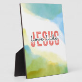 Liefde als Jezus Inspirerend Christelijke quote Fotoplaat (Zijkant)