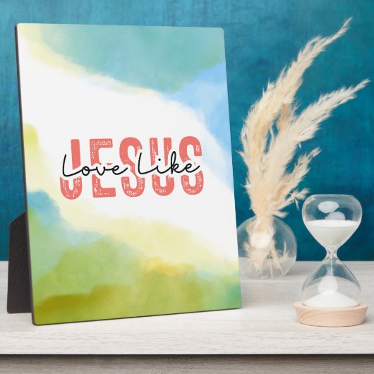 Liefde als Jezus Inspirerend Christelijke quote Fotoplaat (Zijkant)