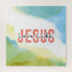Liefde als Jezus Inspirerend Christelijke quote Legpuzzel