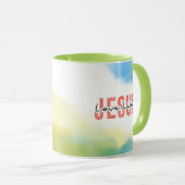 Liefde als Jezus Inspirerend Christelijke quote Mok (Voorkant rechts)