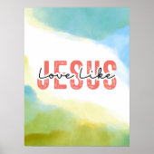 Liefde als Jezus Inspirerend Christelijke quote Poster (Voorkant)