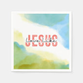 Liefde als Jezus Inspirerend Christelijke quote Servet (Voorkant)