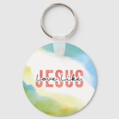 Liefde als Jezus Inspirerend Christelijke quote Sleutelhanger (Voorkant)