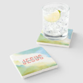 Liefde als Jezus Inspirerend Christelijke quote Stenen Onderzetter (Zijkant)