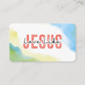 Liefde als Jezus Inspirerend Christelijke quote Visitekaartje (Voorkant)