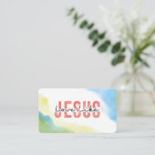 Liefde als Jezus Inspirerend Christelijke quote Visitekaartje (Staand voorkant)