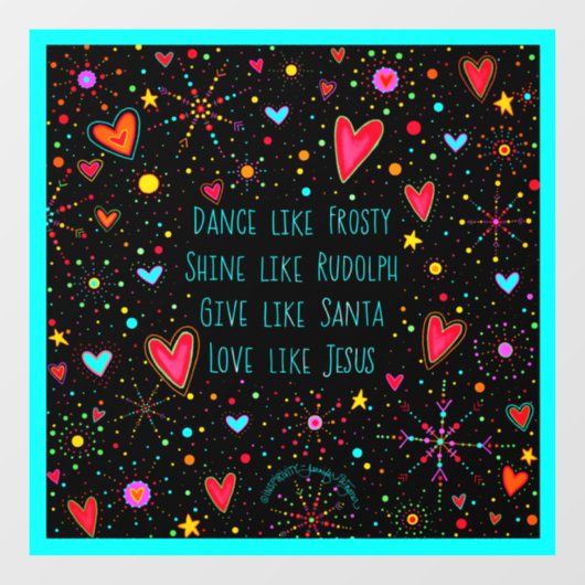 Liefde als Jezus! “Inspirivity” Raamsticker (Vel)