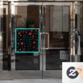 Liefde als Jezus! "Inspiron" Windows Cling Raamsticker (Kantoordeur)