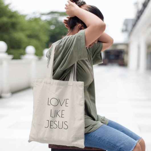 Liefde als Jezus Kerk Tote Bag