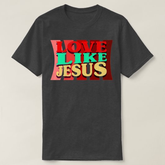 Liefde als Jezus Premium T-shirt (Design voorkant)