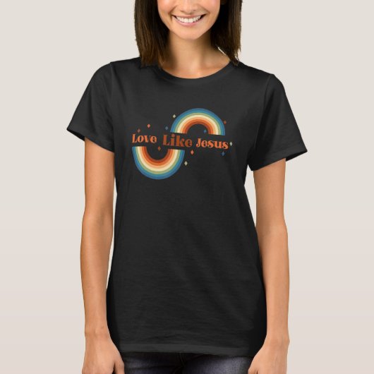Liefde als Jezus Religieuze Christelijk 1 T-shirt (Voorkant)