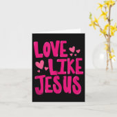 Liefde als Jezus Religieuze God Christelijke Graph Kaart (Gele Bloem)