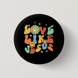 Liefde als Jezus religieuze God Christelijke woord Ronde Button 3,2 Cm