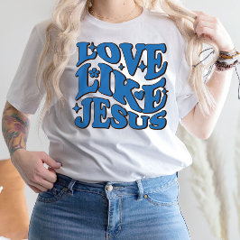 Liefde als Jezus Shirt, religieuze cadeaus, inspir T-shirt