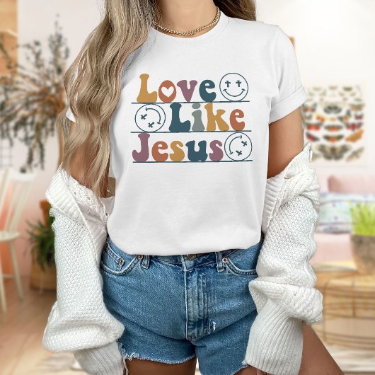 Liefde als Jezus Shirt, Trendy T-shirt
