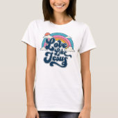 Liefde als Jezus Shirt, Trendy T-Shirt (Voorkant)