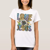 Liefde als Jezus Shirt, Westerne Christelijke T-Sh T-shirt (Voorkant)
