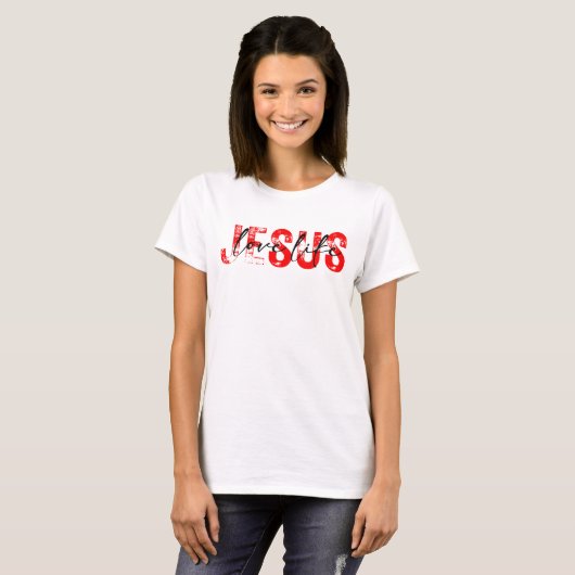 Liefde als Jezus T-shirt (Voorkant volledig)