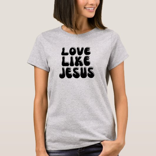 Liefde als Jezus T-shirt (Voorkant)