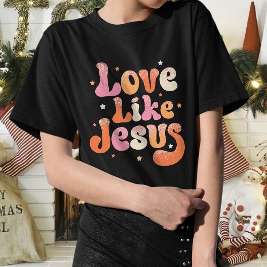 Liefde als Jezus T-Shirt, Kleur Jezus T-shirt