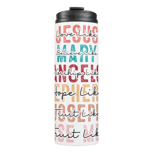 Liefde als Jezus Thermosbeker (Voorkant)