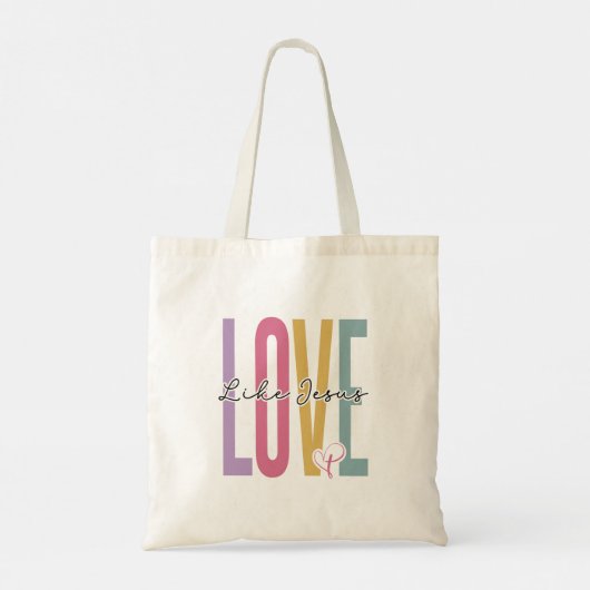 Liefde als Jezus Tote Bag (Achterkant)