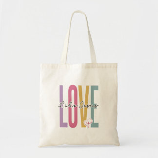 Liefde als Jezus Tote Bag
