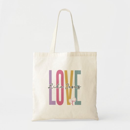 Liefde als Jezus Tote Bag (Voorkant)