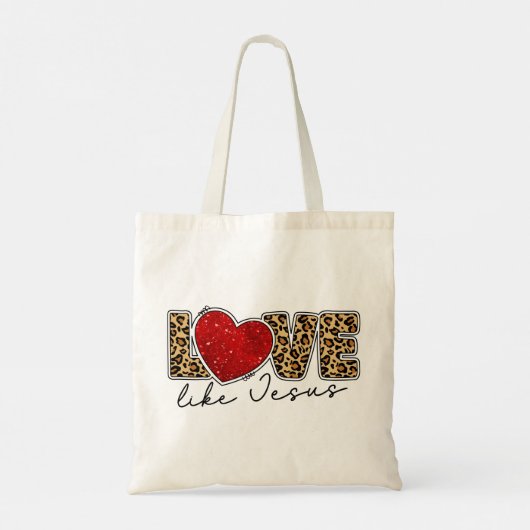 Liefde als Jezus Tote Bag (Achterkant)