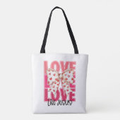 Liefde als Jezus Tote Bag (Achterkant)