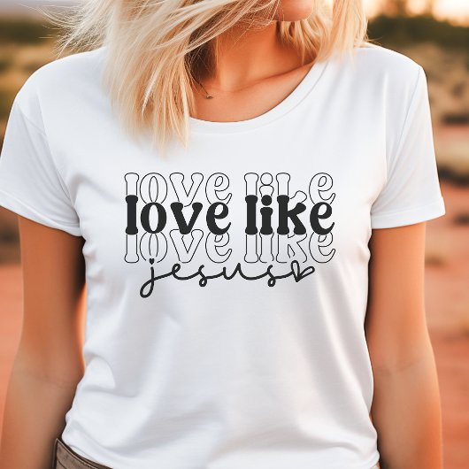 Liefde als Jezus Tri-Blend Shirt