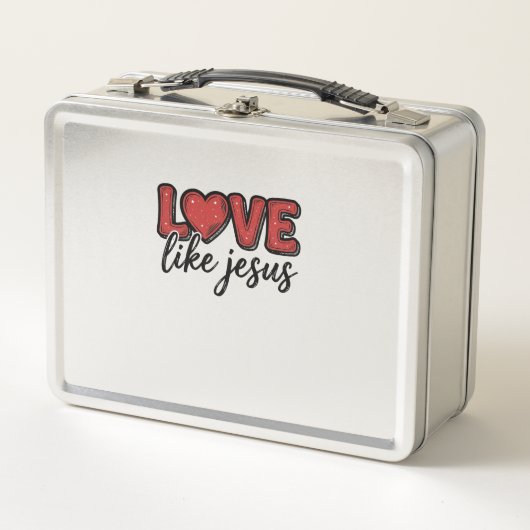 Liefde als Jezus Vintage Christelijk T-shirt ontwe (Voorkant)