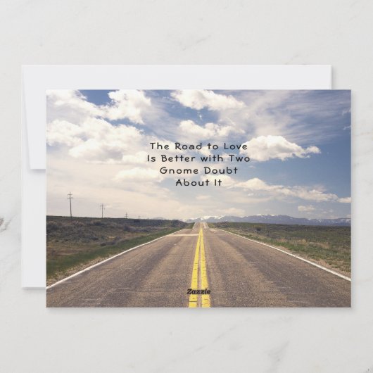 Liefde als kabouter andere fijne Valentijnsdag Feestdagenkaart (Achterkant)