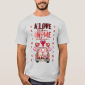 Liefde als koepel andere Valentijn met een snoepje T-shirt (Voorkant)