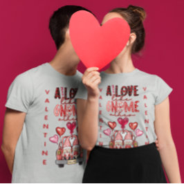 Liefde als koepel andere Valentijn met een snoepje T-shirt