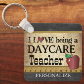 Liefde als leraar dagzorg sleutelhanger (Voorkant)