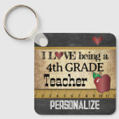 Liefde als leraar in de vierde klas sleutelhanger (Voorkant)