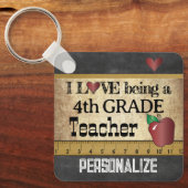 Liefde als leraar in de vierde klas sleutelhanger (Voorkant)