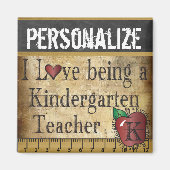 Liefde als leraar Kindegarten Magneet (Voorkant)