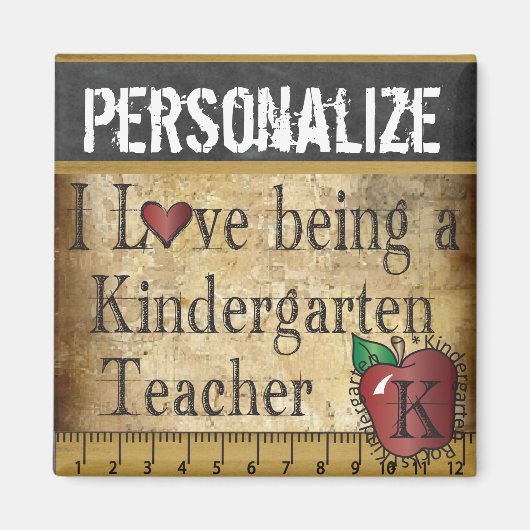 Liefde als leraar Kindegarten Magneet (Voorkant)