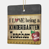 Liefde als leraar Kindergarten |  Cerami Keramisch Ornament (Links)
