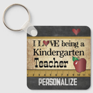 Liefde als leraar Kindergarten Sleutelhanger