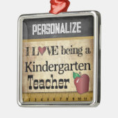 Liefde als leraar Kindergarten | VINTAGE Metalen Ornament (Links)