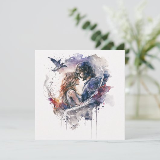 Liefde als lucht kaart (Staand voorkant)