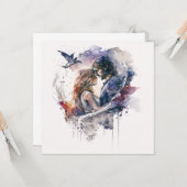 Liefde als lucht kaart (Voorkant / Achterkant in situ)