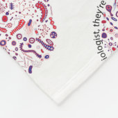 Liefde als microbioloog fleece deken (Hoek)