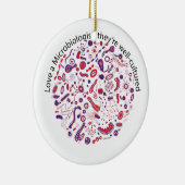 Liefde als microbioloog keramisch ornament (Rechts)