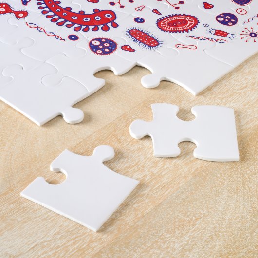 Liefde als microbioloog legpuzzel (Zijkant)